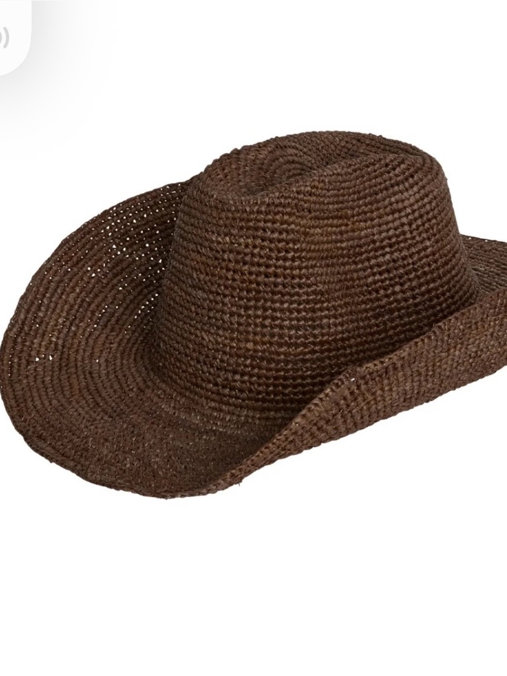 Monday Swimwear Exuma Raffia Brown Straw Hat - Picture 3 of 10